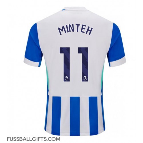 Brighton Yankuba Minteh #11 Fußballbekleidung Heimtrikot 2025-26 Kurzarm
